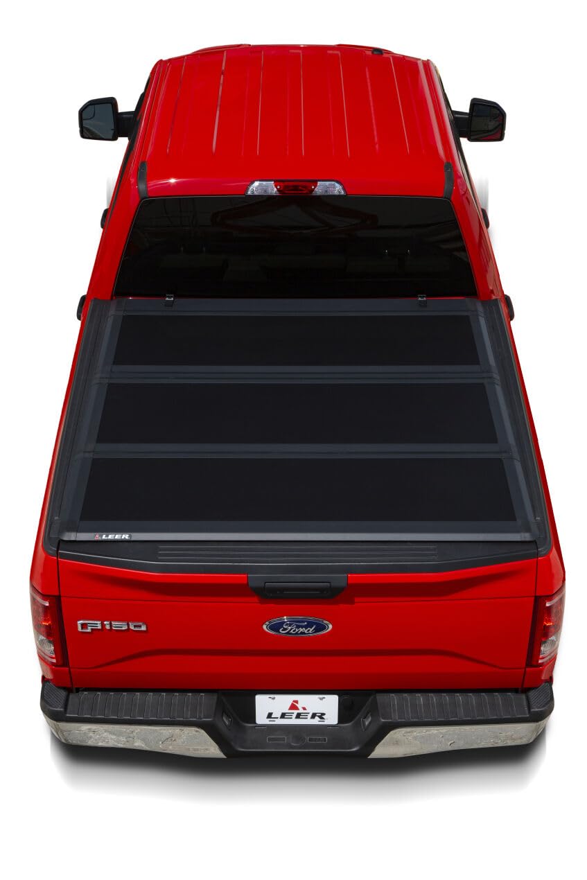 タコマ　2016〜2023 LEERハードシェル Amazon.co.jp: LEER HF350M 3パネル折りたたみトノーカバー 2016-2023
